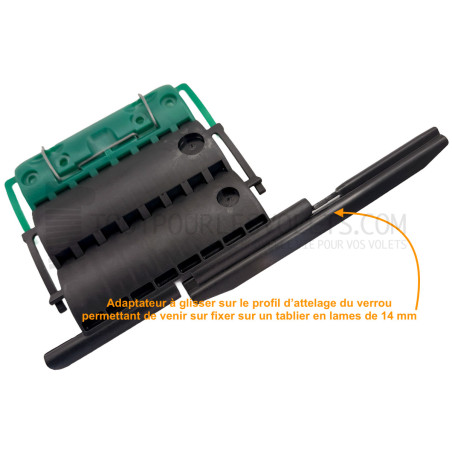 Adaptateur pour transformer un Verrou Clicksur pour lame 8 mm vers lame 14 mm