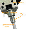 Manchon adaptateur volet roulant - Entrée Rond 12 mm - Pour treuil C800 / C810 / C820
