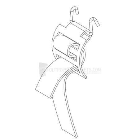 Agrafe de Fixation pour Sangle (Attache Tablier) - Pour Tube ZF
