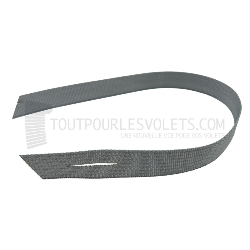 Sangle avec fente (Attache Tablier) - 20 x 450 mm - Fixation Universelle - Épaisseur Lame 8 mm