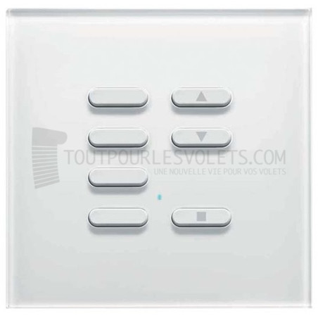 Commande murale Intense 7 boutons - Blanc