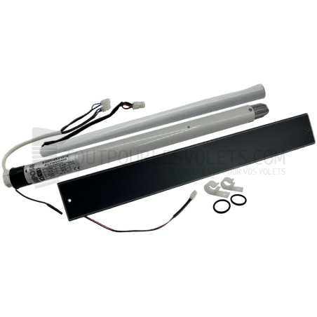 Pack moteur volet roulant solaire Gaposa Autonomo XQBPVX101210 - Radio - 10 Nm - Avec batterie et panneau solaire