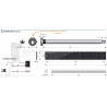 Pack moteur volet roulant solaire Gaposa Autonomo XQBPVX101210 - Radio - 10 Nm - Avec batterie et panneau solaire