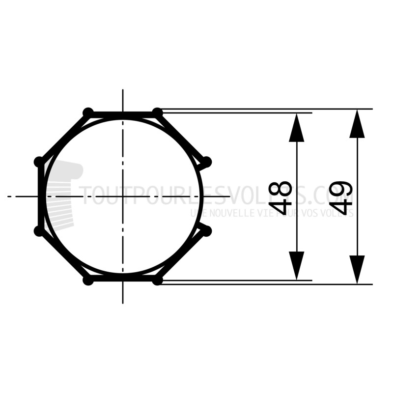 Adaptations moteur TPV.com diam. 50 et tube Octo 50