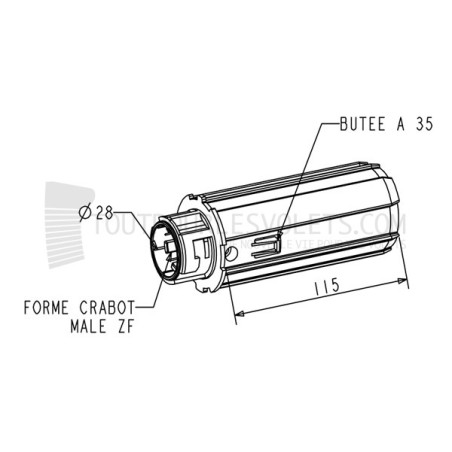 Embout universel pour ZF54