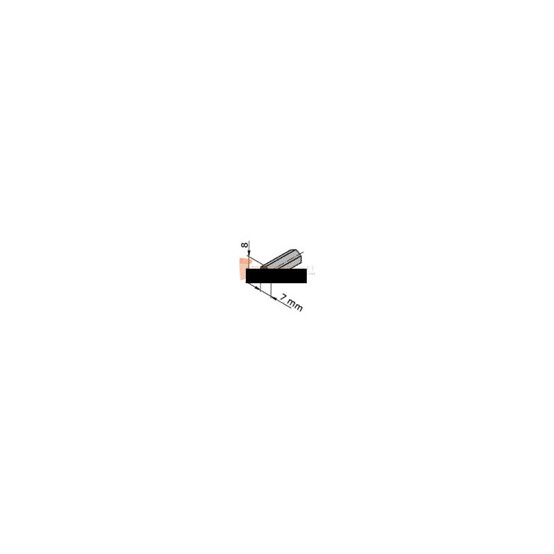 Sortie 45° PVC Blanc 45x52 - Entrée diam. 12 - Tige 6p7