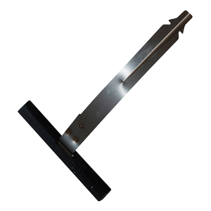 Attache tablier à clipper - Ep. de lame 8 mm - L140 - Tube octo