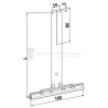 Attache tablier à clipper spécial moteurs tube ZF lame 8 L142