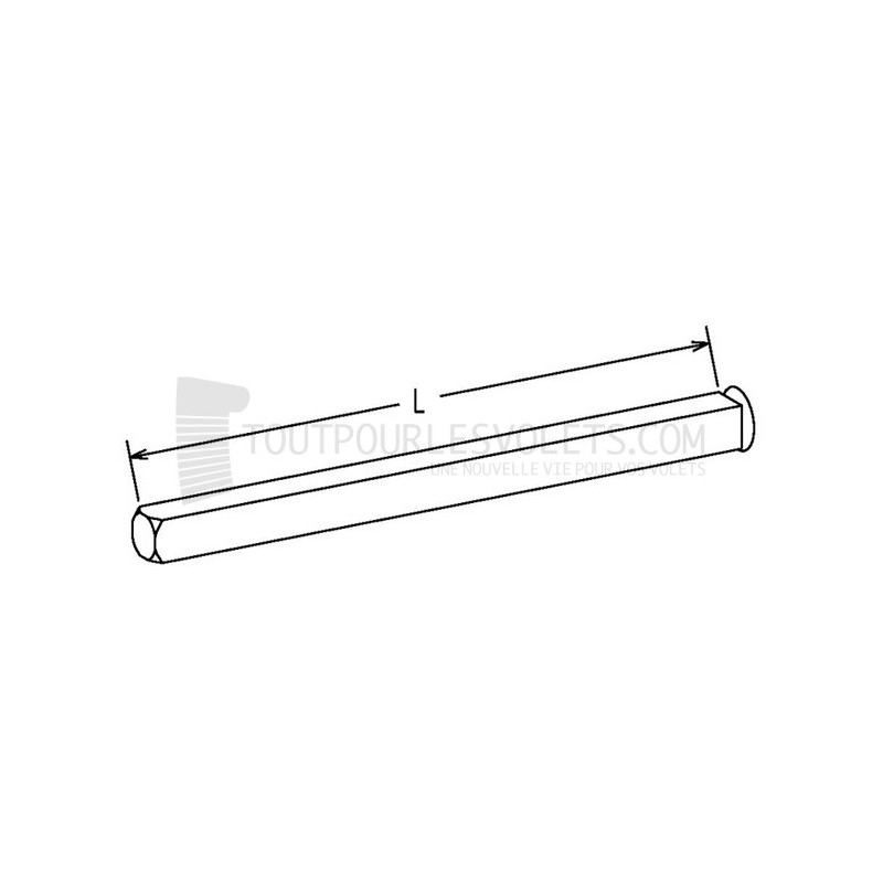 Axe carré 8, L120