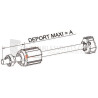 Embout télescopique pour tube ZF54, L220