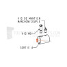Manchon adaptateur + vis, pour tige diam. 12