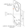 Plaque d'orientation pour treuils couple conique ZF