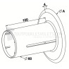 Flasque de guidage pour tube ZF54 diam. 160 mm