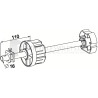 TANDEM REGLABLE ZF80 D16 VOLET LOURD
