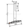 Attache tablier à clipper tube ZF lame 8 L175