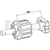 Embout pour ZF64, Tube diam. 16 et crabot ZF diam. 27, L100