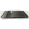 Sous face de coffre en alu - 2000 mm - Gris anthracite RAL 7016