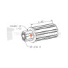 Embout pour octo 40, crabot 27 type ZF, Carré 10
