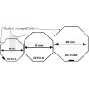 Agrafe sangle pour tube octo