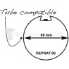 Agrafe sangle pour tube Deprat 89  (F5039)