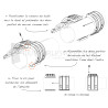Verrou pour tube Deprat 62 - Ep. de lame 8 mm - Tube DP62