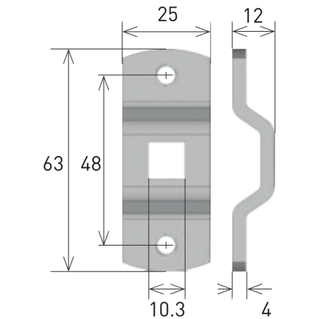 Support carré de 10 mm pour moteur de volet roulant