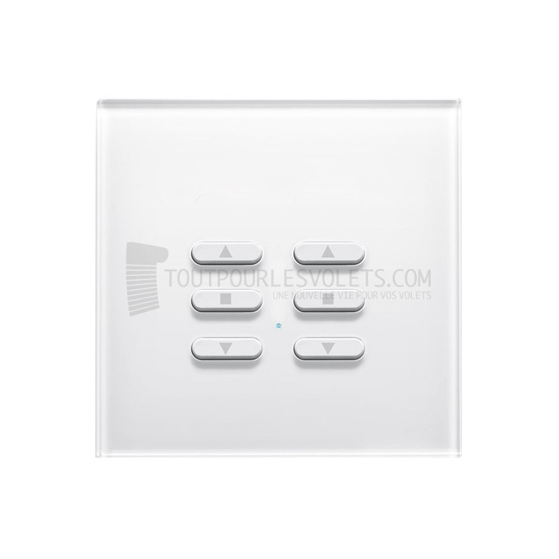 Commande murale Intense 2 canaux - Blanc