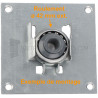 Plaque 100 x 100 pour roulement diam. 42 mm
