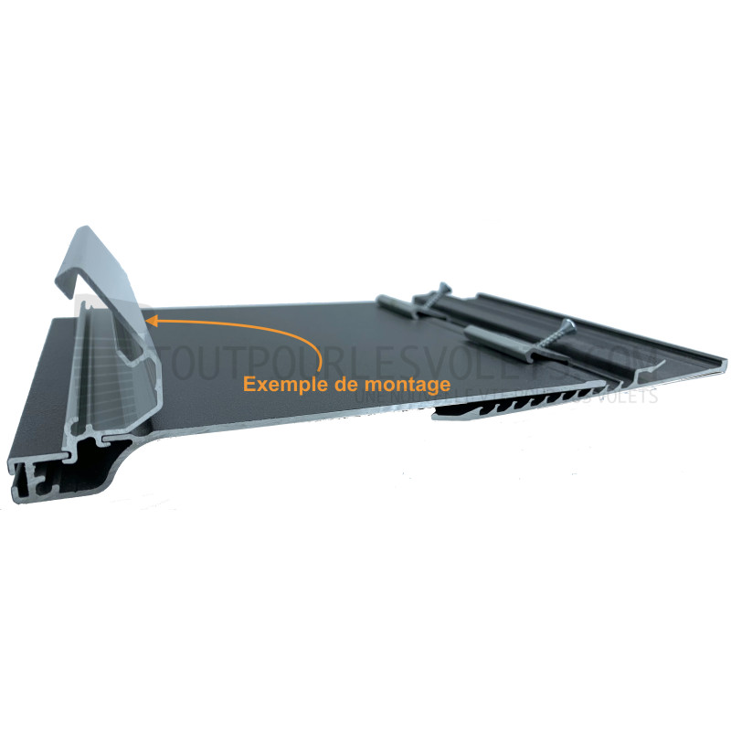 Raidisseur pour sous face de coffre en alu - 3000 mm - Brut