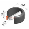 Anneau clippable Blanc pour fixation rapide de manivelle de volet roulant de ∅ 15 mm