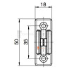 Bloqueur en PVC Gris pour manivelle de volet roulant de ∅ 12 à 17 mm