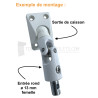 Adaptation pour tube Ø12 et cardan Ø13