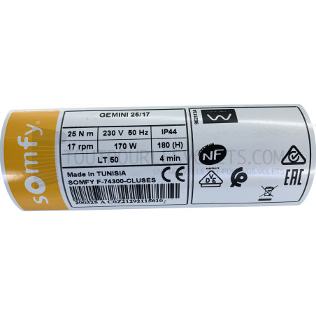Somfy Gemini 25/17 LT50