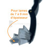 Verrou de sécurité Blocksur - 3 maillons - Ep. de lame 8 mm