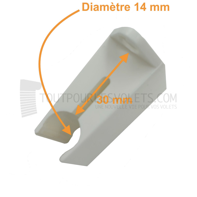 Bloqueur de manivelle de volet roulant diam. 14 - Coloris Blanc