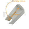 Bloqueur de manivelle de volet roulant diam. 14 - Coloris Blanc