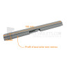 Adaptateur pour attache rigide Clicksur Ep. lame 14 vers Ep. lame 8 mm