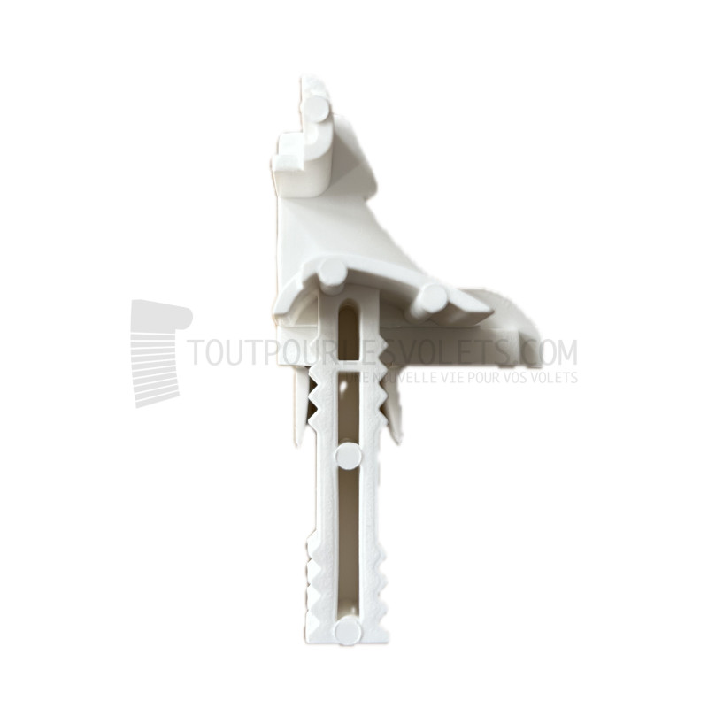 Paire de tulipes pour coffre réno 45° Gaviota - Lames ép. 8 - Blanc