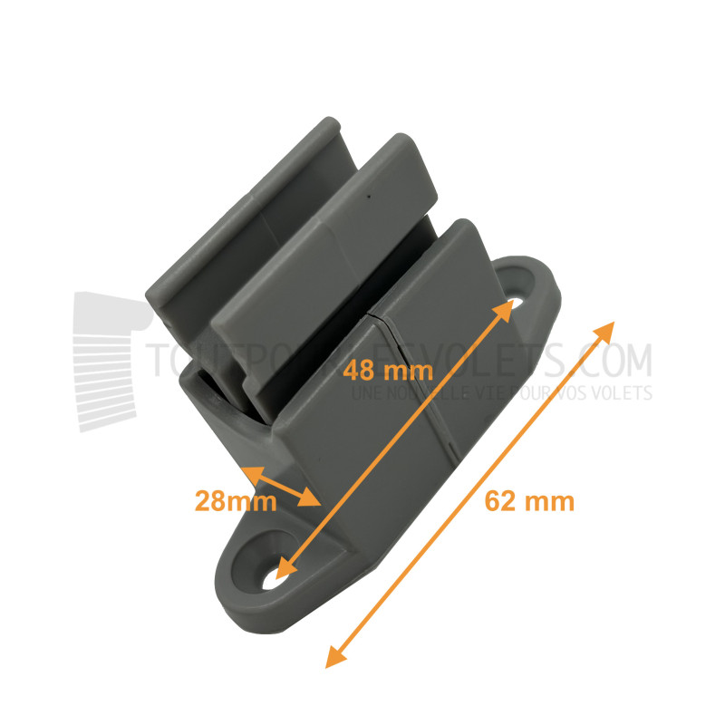 Bloqueur réglable pour manivelle de volet roulant diam. 14 - Coloris Gris