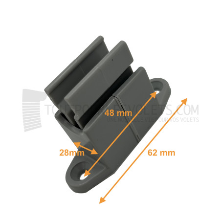 Bloqueur réglable pour manivelle de volet roulant diam. 14 - Coloris Gris