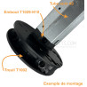 Embout pour Octo 40, crabot 22 type Deprat, 6p10