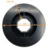 Poulie clipable sur embouts Simu et sangle de 14 mm - Diam. 125