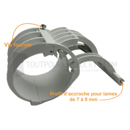 Verrou pour tube Deprat 62 - Ep. de lame 8 mm - Tube DP62