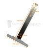 Attache tablier à clipper - Ep. lame 8 mm - L175 - Tube octo