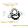 Support pour roulement diam. 28 mm