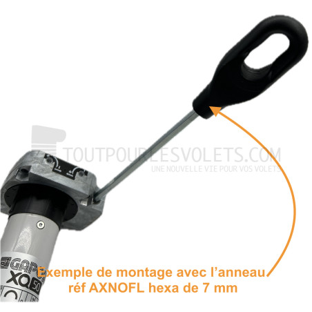 Anneau de sortie Hexa 7 pour moteur à manoeuvre de secours L205 mm