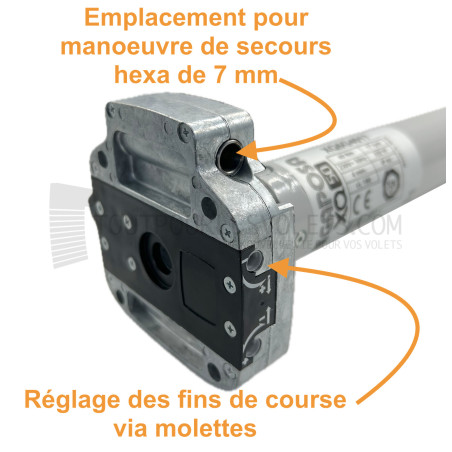 Gaposa Filaire mécanique à manoeuvre de secours 40 Nm ø 50 mm - Pour store banne