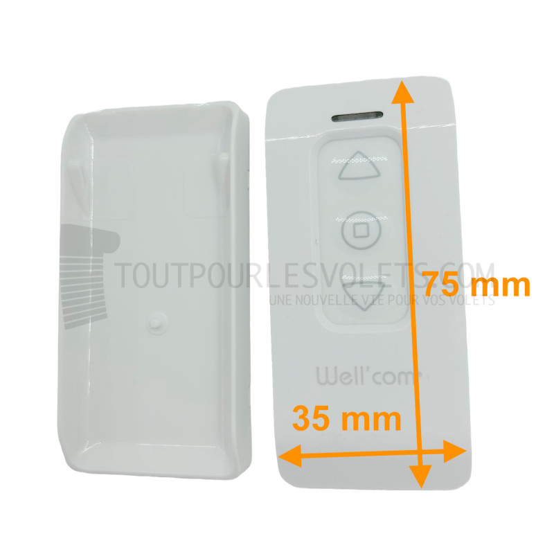 Télécommande individuelle radio Franciaflex Well'com  X2D et X3D