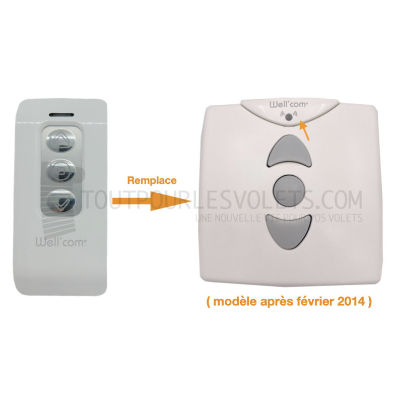 Télécommande de groupe radio Franciaflex Well'com X3D et X3D-LP