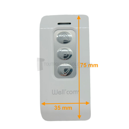 Télécommande de groupe radio Franciaflex Well'com X3D et X3D-LP
